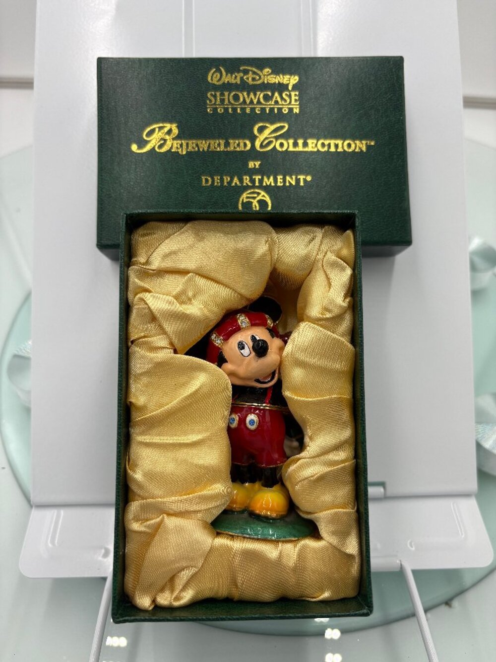 Disney Department 56 "Merry Christmas from Mickey" Bejeweled Collection Figurine